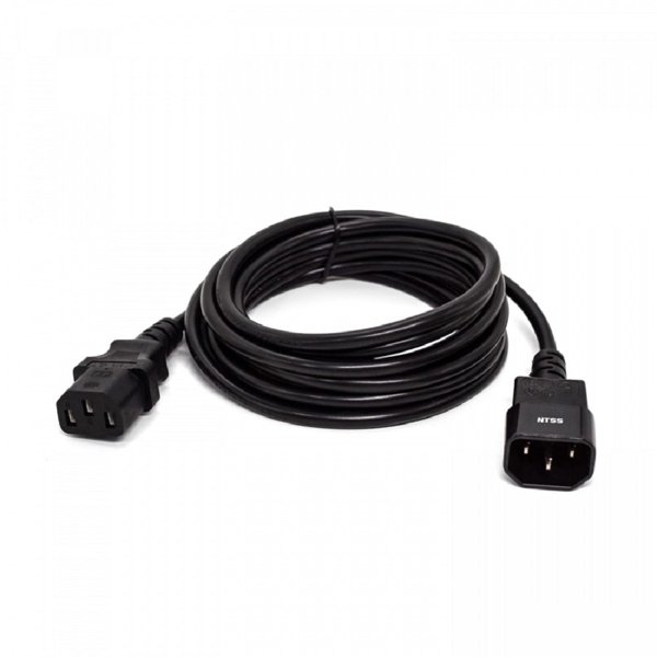 NTSS Шнур питания NTSS для БРП IEC 60320 C13 –  IEC 60320 C14, 3х1.0, 3 м, ГОСТ NTSS-PC13145