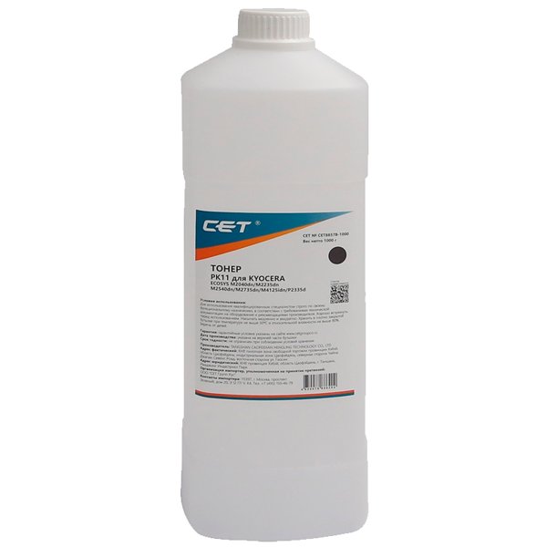 Тонер PK11 для KYOCERA ECOSYS M2040dn/M2235dn/M2540dn/M2735dn/M4125idn/P2335d (CET), 1кг/бут, (унив) ( взамен CET8857A-1000 )
