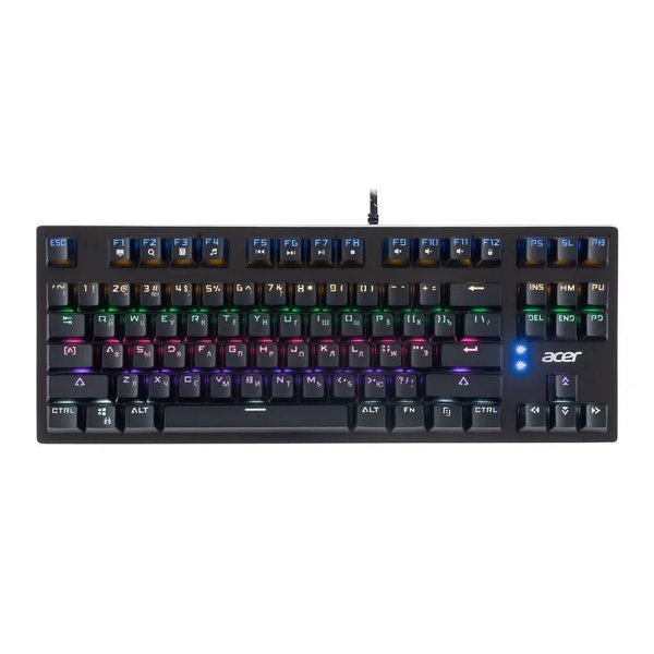 Acer OKW126 [ZL.KBDEE.00G] механическая черный USB for gamer LED