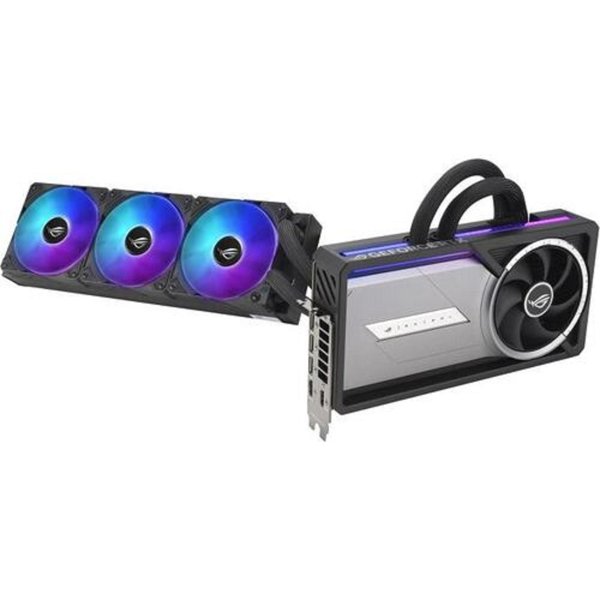 Видеокарта ASUS GeForce RTX5090 32Gb DDR7 512 bit 3*DP/2*HDMI 3FAN (ROG-ASTRAL-LC-RTX5090-O32G-GAMING) RTL