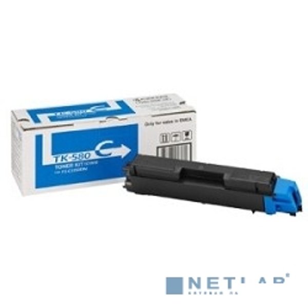 Kyocera-Mita TK-580C Картридж, Cyan {FS-C5150DN, Cyan, (2800стр.)}