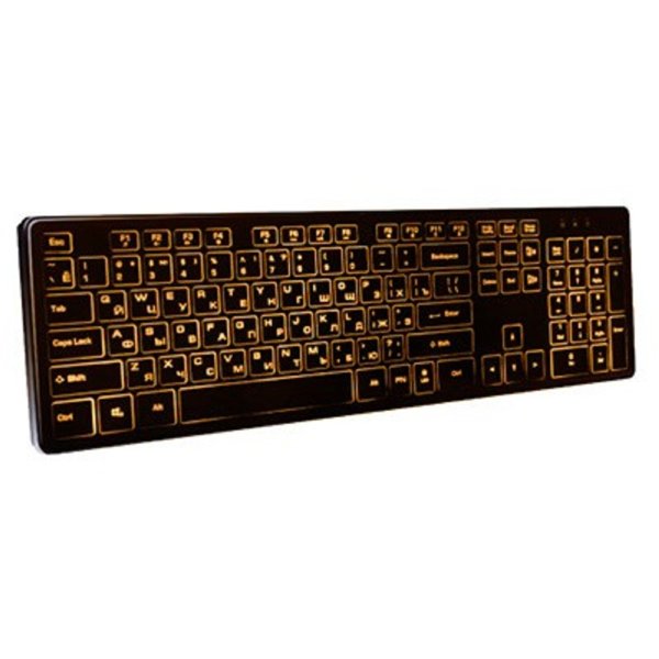 Dialog Katana Клавиатура KK-ML17U BLACK  - Multimedia, с янтарной подсветкой клавиш, USB, черная