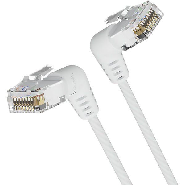 Vention IBOWD UTP cat.6a, RJ45 угол 90 - 0,5м. Белый