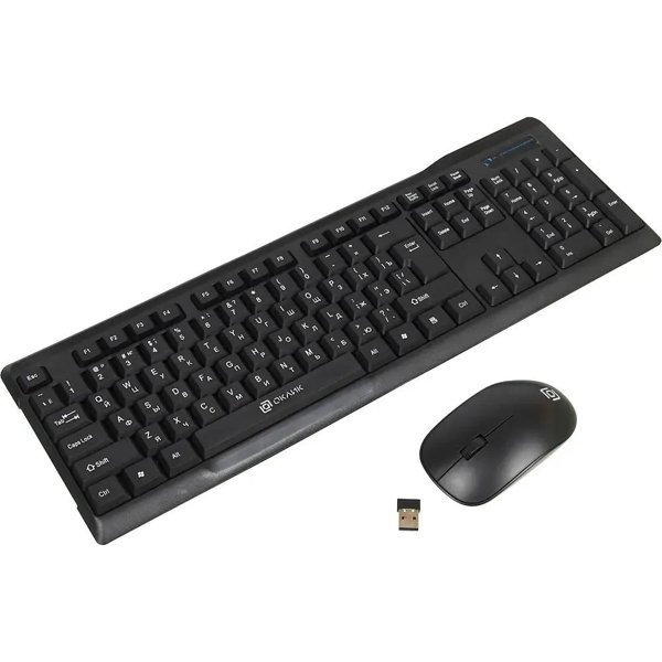 Клавиатура + мышь Oklick 230M  Black, USB, беспроводные [412900]