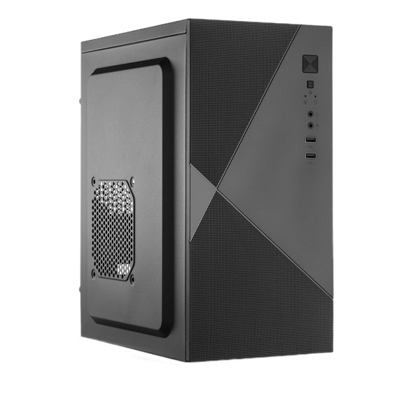 Forza FZ-019-SX450 mATX, 450W, 2xUSB2.0, Black, w/o FAN, 8 cm fan PSU, power cord