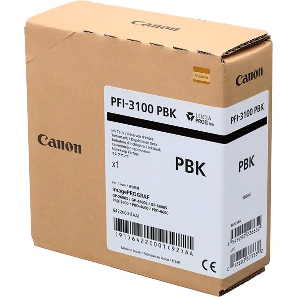 Картридж/ CANON INK PFI-3100'PBK