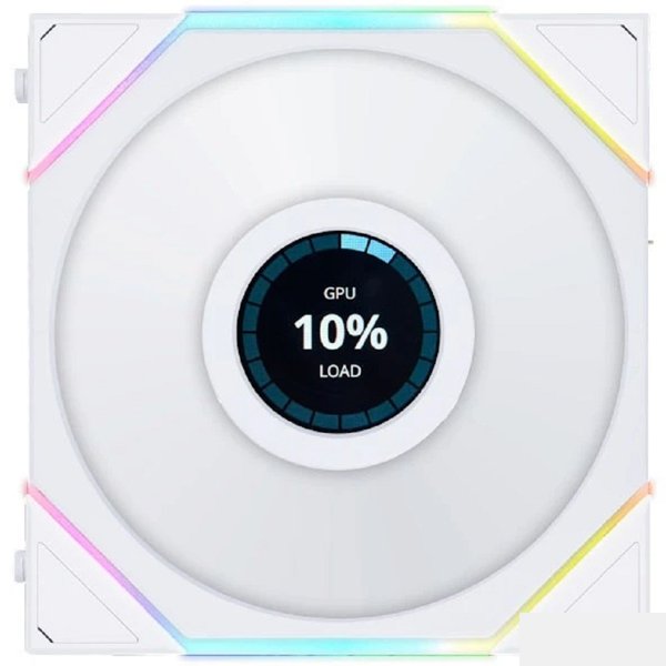 Lian Li G99.12TLLCD1W.R0 Вентилятор UNI FAN TL LCD 120 White /12TLLCD1W/ 120х125х28мм (1.6” LCD дисплей, PWM, ARGB, 200-1900 об/мин, 27dBa)