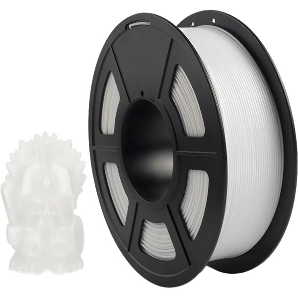 Филамент NVPRINT PETG White для 3D печати диаметр 1.75мм  длина 330 метров  масса 1 кг