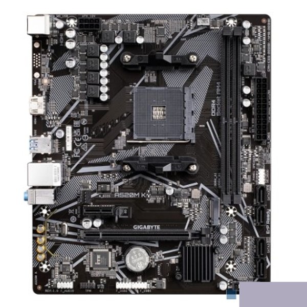 Gigabyte A520M K {Soc-AM4 AMD A520 2xDDR4 mATX AC`97 8ch(7.1) GbLAN RAID+HDMI}