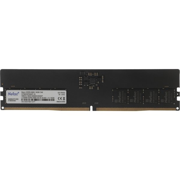 Netac DDR5 DIMM 16GB 5600MHz NTBSD5P56SP-16