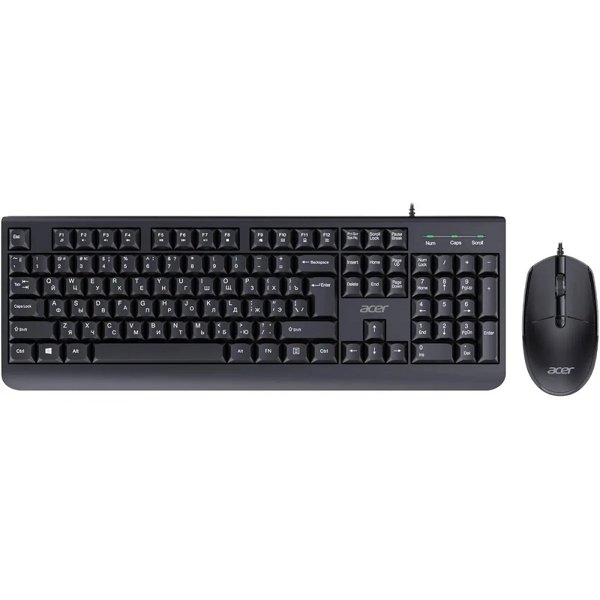 Acer OCC400 [ZL.ACCCC.015] Комплект (клавиатура + мышь) клав:черный мышь:черный USB