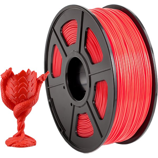Филамент NVPRINT ABS Red для 3D печати диаметр 1.75мм  длина 330 метров  масса 1 кг