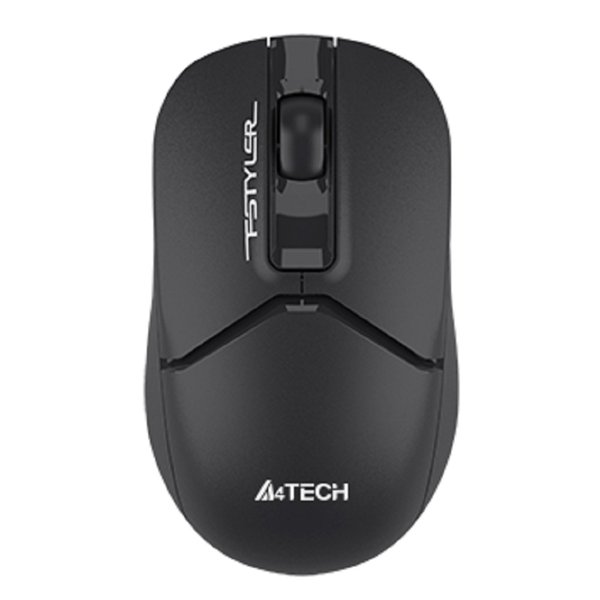 Мышь беспроводная A4Tech Fstyler FB12S black (оптическая, silent, BT/Radio, USB, 2but, 1200dpi)(FB12S USB BLACK)